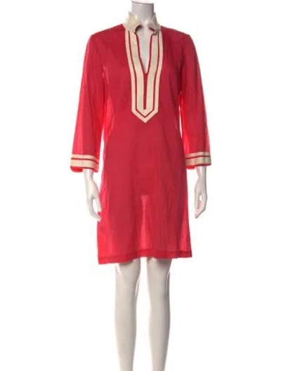 Pre-owned Tory Burch Mini Dress In Pink
