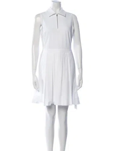 Pre-owned Tory Burch Mini Dress In White