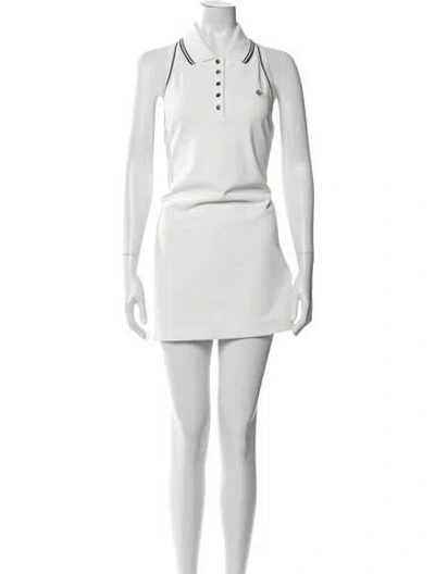 Pre-owned Tory Burch Mini Dress In White