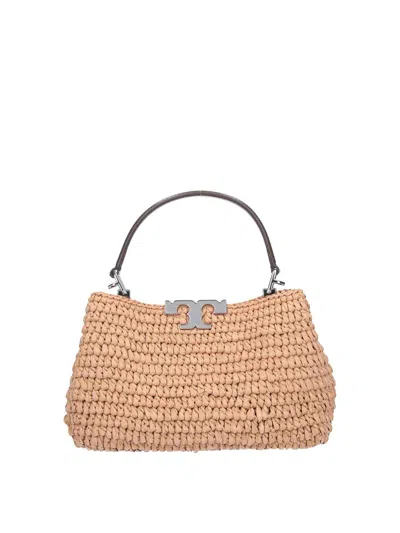 Tory Burch Mini Eleanor Bag In Nude