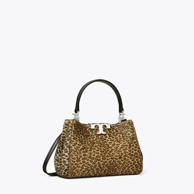 Tory Burch Mini Eleanor Calf Hair Satchel In Multi