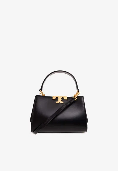 Tory Burch Mini Eleanor Calf Leather Shoulder Bag In Black