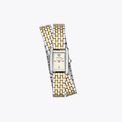 Tory Burch Mini Eleanor Double Wrap Watch In Gold