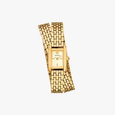 TORY BURCH MINI ELEANOR DOUBLE WRAP WATCH