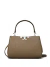 Tory Burch Mini Eleanor Pebbled Satchel Bag In Brown