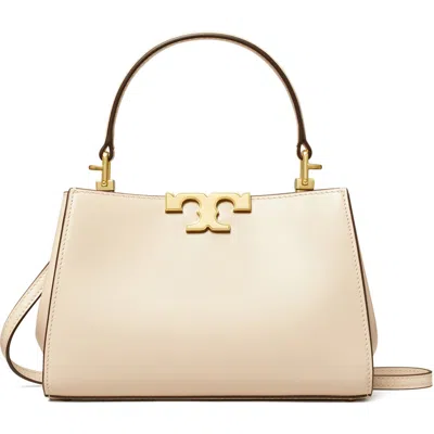 Tory Burch Mini Eleanor Leather Satchel In New Cream