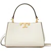Tory Burch Mini Eleanor Leather Satchel In White