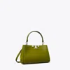 Tory Burch Mini Eleanor Satchel In Dark Matcha
