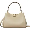 Tory Burch Mini Eleanor Soft Leather Satchel In Gray