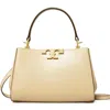 Tory Burch Mini Eleanor Spazzolato Leather Satchel In Vanilla Soft Serve