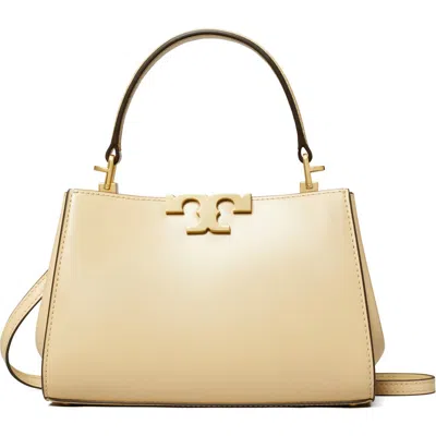Tory Burch Mini Eleanor Spazzolato Leather Satchel In Vanilla Soft Serve