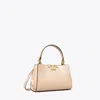 Tory Burch Mini Eleanor Spazzolato Satchel In Rose Pink