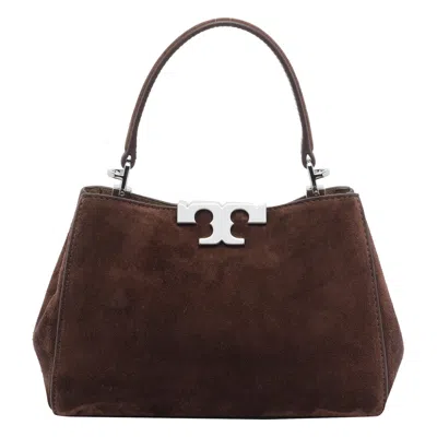 Tory Burch Mini Eleanor Suede Satchel Bag In Brown