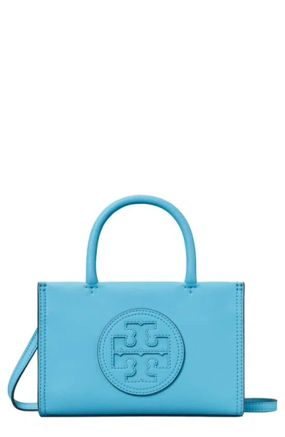 Tory Burch Ella Logo Patch Mini Tote Bag In Blue