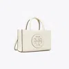 Tory Burch Mini Ella Bio Tote In Warm White