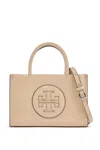 Tory Burch Mini Ella Organic Tote Bag In Neutro