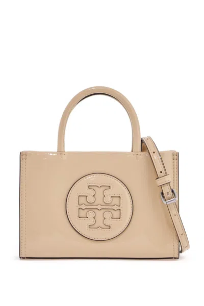Tory Burch Mini Ella Organic Tote Bag In Neutro