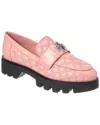 Tory Burch Mini Everly Chunky Leather Loafer In Pink