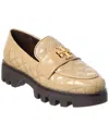 Tory Burch Mini Everly Chunky Patent Loafer In Animal Print