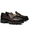 Tory Burch Mini Everly Leather Chunky Loafer In Black