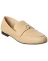 Tory Burch Mini Everly Leather Loafer In Nude