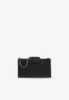 Tory Burch Mini Fleming Chain Clutch In Black