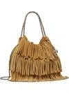 Tory Burch Mini Fleming Cross Body Bag In Neutral