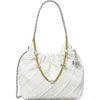 Tory Burch Mini Fleming Soft Distressed Drawstring Bag In Blanc