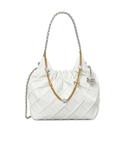 Tory Burch Mini Fleming Distressed Tote Bag