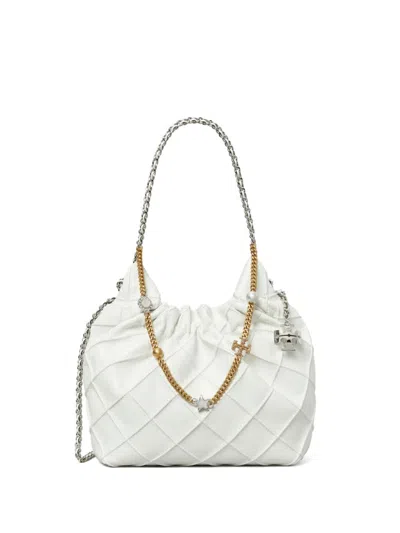 TORY BURCH MINI FLEMING DISTRESSED TOTE BAG