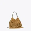 Tory Burch Mini Fleming Fringe Hobo Bag