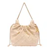 Tory Burch Mini Fleming Hobo Bag In Beige