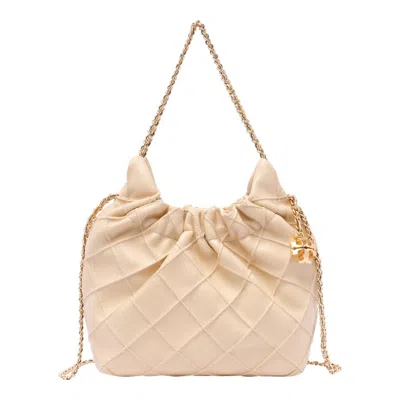 Tory Burch Mini Fleming Hobo Bag In Gold