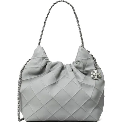 TORY BURCH TORY BURCH MINI FLEMING QUILTED LEATHER HOBO BAG