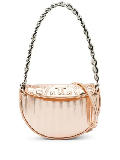 Tory Burch Mini Fleming Shoulder Bag In Pink