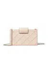 Tory Burch Mini Fleming Soft Quilted Leather Wallet On A Chain