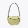 TORY BURCH MINI FLEMING SOFT CRESCENT BAG