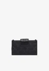 Tory Burch Mini Fleming Soft Leather Chain Clutch In Black