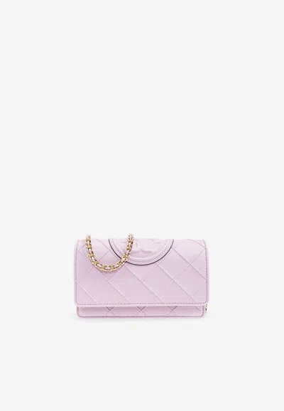 Tory Burch Mini Fleming Soft Leather Clutch Bag