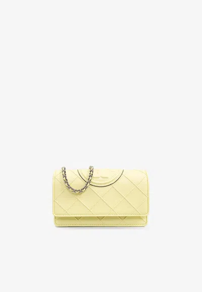 Tory Burch Mini Fleming Soft Leather Clutch Bag