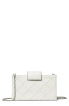 Tory Burch Mini Fleming Soft Quilted Leather Wallet On A Chain