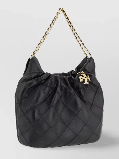 Tory Burch Mini Hobo Shoulder Bag With Plaid Design
