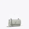 Tory Burch Mini Kira Diamond Quilt Flap Bag In Gray