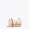 Tory Burch Mini Kira Diamond Quilt Flap Bag In Soft Pink