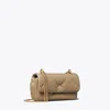Tory Burch Mini Kira Diamond Quilt Flap Bag In Taupe Oak