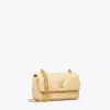 Tory Burch Mini Kira Diamond Quilt Flap Bag In Vanilla Soft Serve
