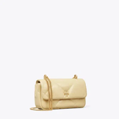 Tory Burch Mini Kira Diamond Quilt Flap Bag In White