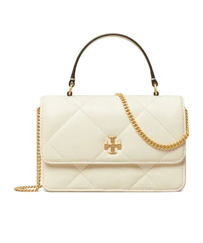 Tory Burch Mini Kira Diamond Quilt Top-handle Chain Wallet