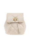 Tory Burch Mini Kira Diamond Quilted Backpack In Neutral