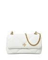 Tory Burch Quilted Mini Shoulder Bag With Gold Hardware In Cirrus Cloud/gold